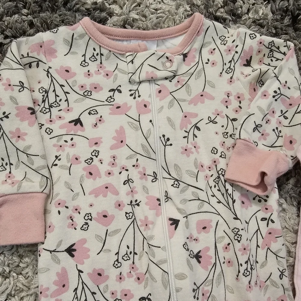 100% Cotton Baby Footie Pajamas Outfits 0-3 months
